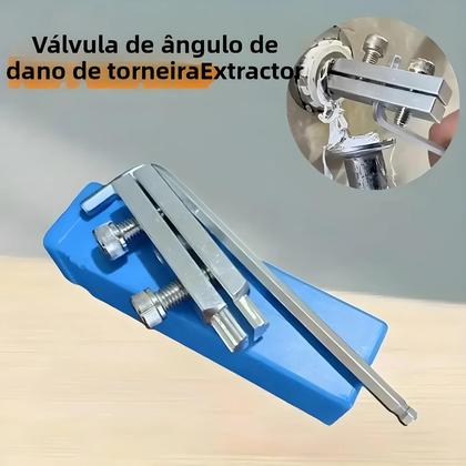 Imagem de Conjunto De Extratores De Parafuso Com Válvula De Ângulo Universal Para Remoção De Parafuso Quebrado