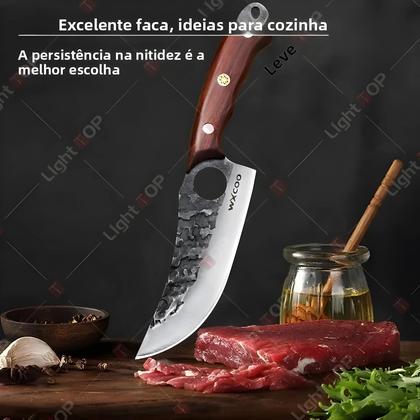 Imagem de Conjunto De Facas De Cozinha Multifuncionais: Cutelo De Carne, Faca Para Desossar, Fatiador De