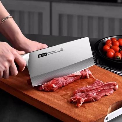 Imagem de Conjunto De Facas De Cozinha Multifuncionais De Alta Dureza Com Cabo De Aço Forjado Para Cortar