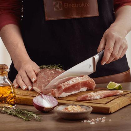 Imagem de Conjunto de Facas Electrolux 8 Peças Inox com Bloco de Madeira
