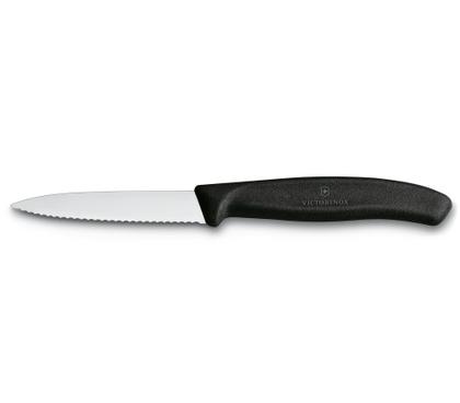Imagem de Conjunto de Facas para descascar 19cm Lâmina lisa e serrilhada 8cm SwissClassic Victorinox