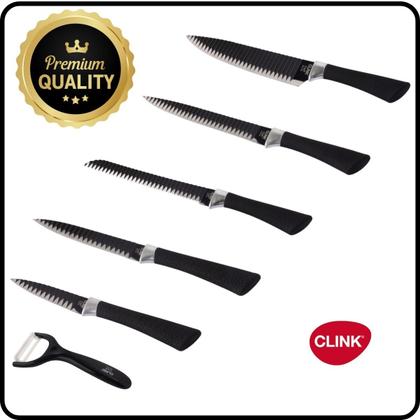 Imagem de Conjunto de Facas Profissional Aço Inox Chef Premium 6 Peças