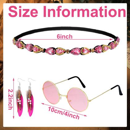 Imagem de Conjunto de fantasias Leumoi dos anos 60 e 70 para mulheres, roupas de discoteca, vermelho XXL