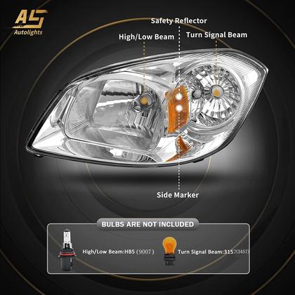 Imagem de Conjunto de Farol para Chevy Cobalt 2005-2010 - Peças de Reposição