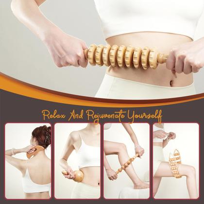 Imagem de Conjunto de ferramentas de massagem para terapia de madeira PYSEAN 6 em 1 para corpo