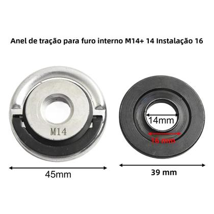 Imagem de Conjunto De Ferramentas De Substituição Para Flange De Moedor Angular M14 Com Liberação Rápida E