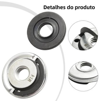 Imagem de Conjunto De Ferramentas De Substituição Para Flange De Moedor Angular M14 Com Liberação Rápida E