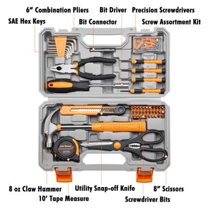 Imagem de Conjunto de ferramentas Kit de ferramentas manuais CARTMAN General Household com estojo