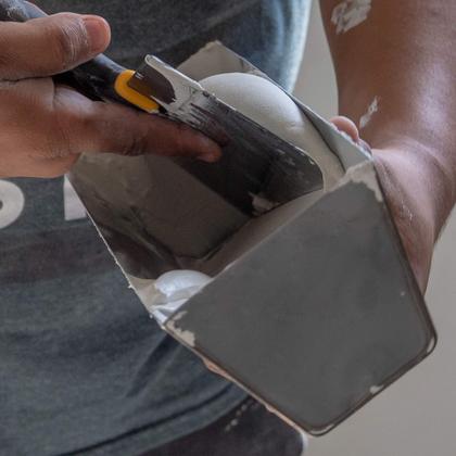 Imagem de Conjunto de ferramentas manuais DEWALT Deluxe Stainless com facas de fita adesiva e massa de vidraceiro