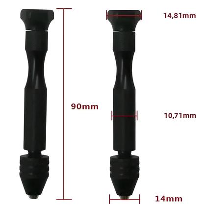 Imagem de Conjunto De Ferramentas Mini Preto Com 10 Peças, Broca Manual Para Trabalhos Em Madeira, Ferramentas