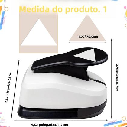 Imagem de Conjunto De Ferramentas Para Cortar Papel De 2 Polegadas, Furador Hexagonal, Triangular E Quadrado
