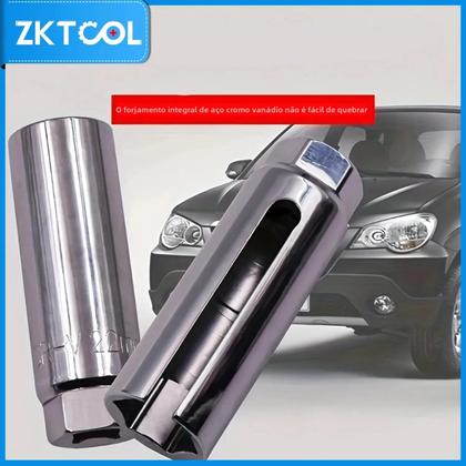 Imagem de Conjunto De Ferramentas Para Remoção De Sensor De Oxigênio De Carro Com Chave Offset De 3/8