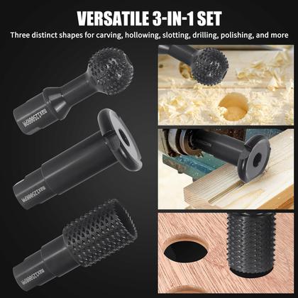 Imagem de Conjunto de ferramentas Pomsare Wood Grinder Ball Gouge para rebarbadora