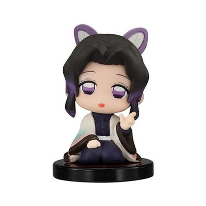 Conjunto De Figuras De Ação Demon Slayer Versão Q Tanjiro Inosuke