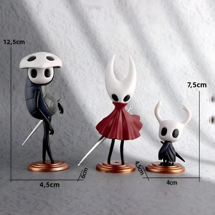 Conjunto De Figuras De Anime Hollow Knight 3 Peças Modelo De