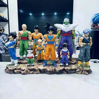 Imagem de Conjunto De Figuras Dragon Ball Z Goku Gohan Vegeta Piccolo 9 Peças Modelo De Brinquedo Estátua