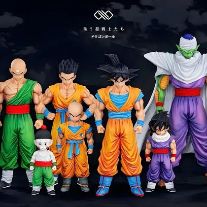 Imagem de Conjunto De Figuras Dragon Ball Z Goku Gohan Vegeta Piccolo 9 Peças Modelo De Brinquedo Estátua