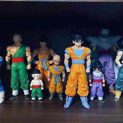 Imagem de Conjunto De Figuras Dragon Ball Z Goku Gohan Vegeta Piccolo 9 Peças Modelo De Brinquedo Estátua
