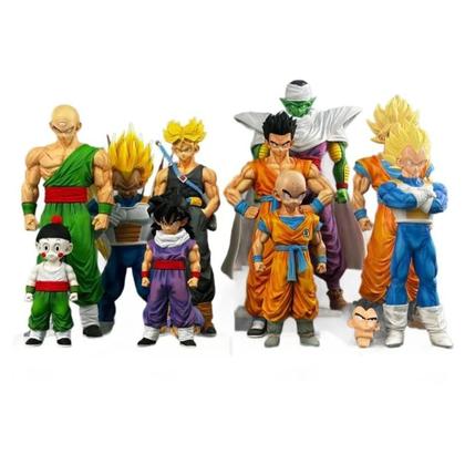 Imagem de Conjunto De Figuras Dragon Ball Z Goku Gohan Vegeta Piccolo 9 Peças Modelo De Brinquedo Estátua
