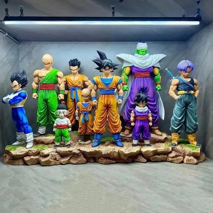 Imagem de Conjunto De Figuras Dragon Ball Z Goku Gohan Vegeta Piccolo 9 Peças Modelo De Brinquedo Estátua