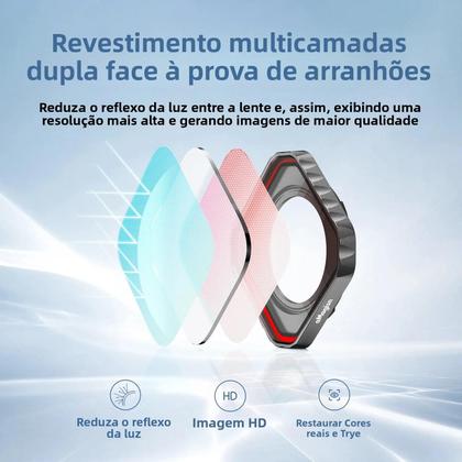 Imagem de Conjunto De Filtros De Lente Insta360 ACE pro 2 Vidro MCUV CPL ND8-64 Filtros Polarizadores Macro