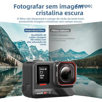 Imagem de Conjunto De Filtros De Lente Insta360 ACE pro 2 Vidro MCUV CPL ND8-64 Filtros Polarizadores Macro