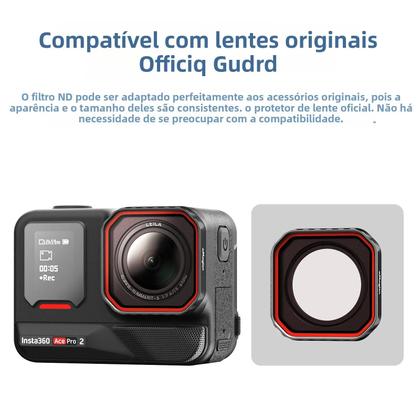 Imagem de Conjunto De Filtros De Lente Insta360 ACE pro 2 Vidro MCUV CPL ND8-64 Filtros Polarizadores Macro