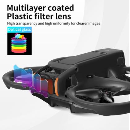 Imagem de Conjunto de filtros ND RCGEEK para câmera DJI Avata 2 (CPL, UV, ND8)