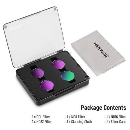 Imagem de Conjunto de filtros NEEWER ND compatível com Insta360 GO 3S com CPL+ND8+ND16+ND32