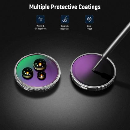 Imagem de Conjunto de filtros NEEWER ND compatível com Insta360 GO 3S com CPL+ND8+ND16+ND32