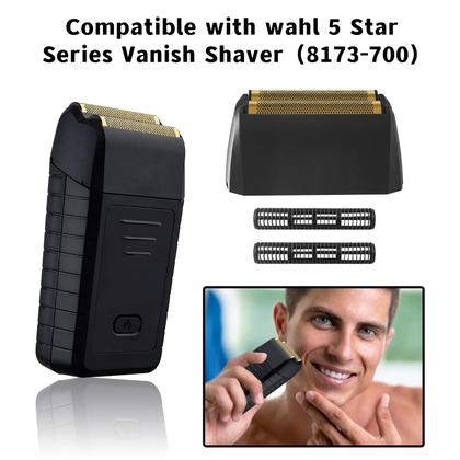 Imagem de Conjunto de folha de ouro e barra de corte Super Close de substituição do barbeador compatível com o barbeador Wahl 5 Star Series Vanish8173-700(pacote com 2)
