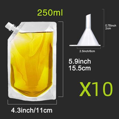 Imagem de Conjunto de frascos Vignee Rum Runner Plastic Licor 240 mL x 10