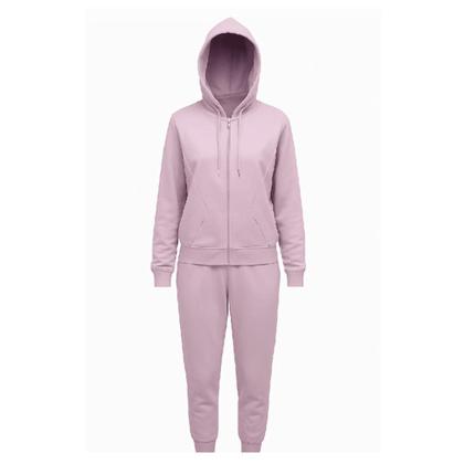 Imagem de Conjunto De Frio Feminino Blusa Com Capuz E Calça Jogger Inverno