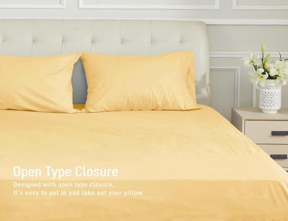 Imagem de Conjunto de fronhas Girassol 100% algodão Queen, 50x75cm, pacote com 2