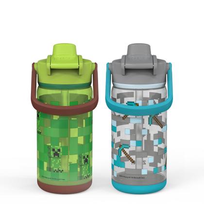 Imagem de Conjunto de garrafas Zak Designs Beacon Minecraft 473ml 2 peças
