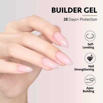 Imagem de Conjunto de Gel Builder GAOY 6 Cores - 7,3ml - Soak Off