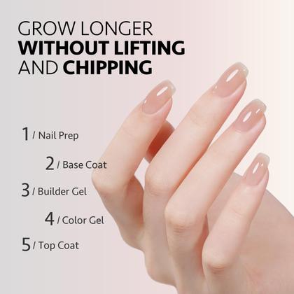 Imagem de Conjunto de Gel Builder GAOY 6 Cores - 7,3ml - Soak Off