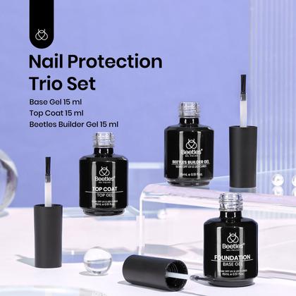 Imagem de Conjunto de gel para unhas Beetles Builder de 15 ml com camada superior e camada base