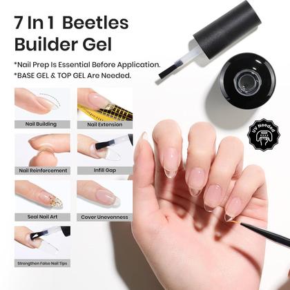 Imagem de Conjunto de Gel para Unhas Beetles Builder Gel 7 em 1 (15ml x 2)