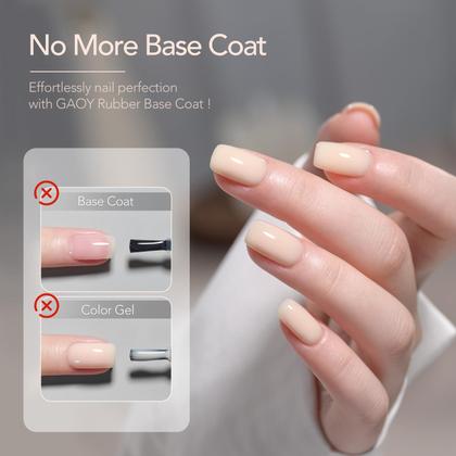 Imagem de Conjunto de Gel para Unhas GAOY Rubber Base - 6 Cores de 7,3ml - Soak Off