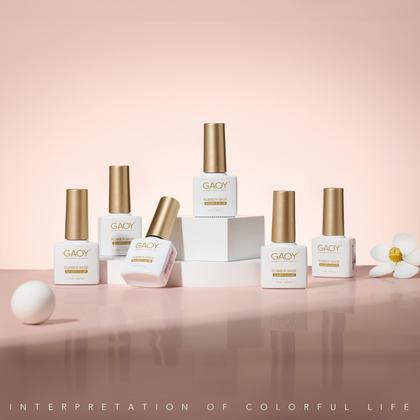 Imagem de Conjunto de Gel para Unhas GAOY Rubber Base - 6 Cores de 7,3ml - Soak Off