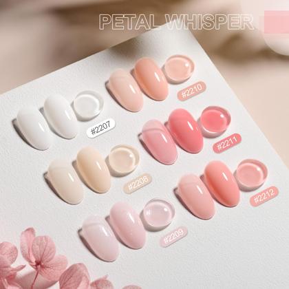 Imagem de Conjunto de Gel para Unhas GAOY Rubber Base - 6 Cores de 7,3ml - Soak Off