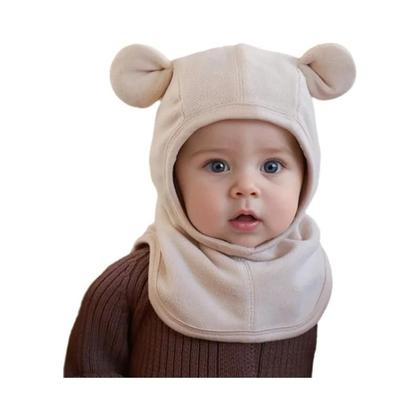Imagem de Conjunto De Gorro E Cachecol De Inverno Para Bebês, Balaclavas De Fleece Polar Quentes Com Proteção