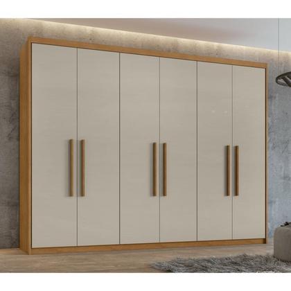 Imagem de Conjunto de Guarda-roupa 6 Portas Áries e Cômoda da Vinci com Nicho