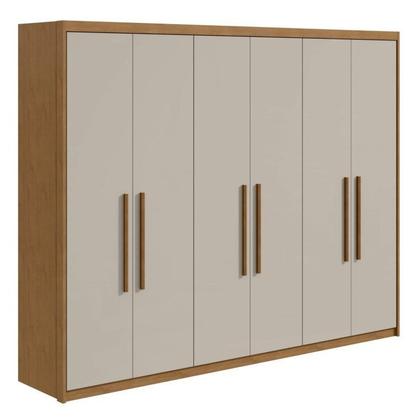 Imagem de Conjunto de Guarda-roupa 6 Portas Áries e Cômoda da Vinci com Nicho