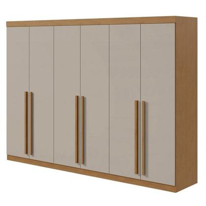 Imagem de Conjunto de Guarda-roupa 6 Portas Bertha com Cômoda da Vinci com Nicho