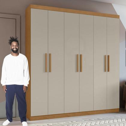 Imagem de Conjunto de Guarda-roupa 6 Portas Jazz e Cômoda Toronto