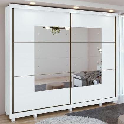 Imagem de Conjunto de Guarda-roupa Casal com Espelho 2 Portas 6 Gavetas Toronto Plus e Cômoda Urban