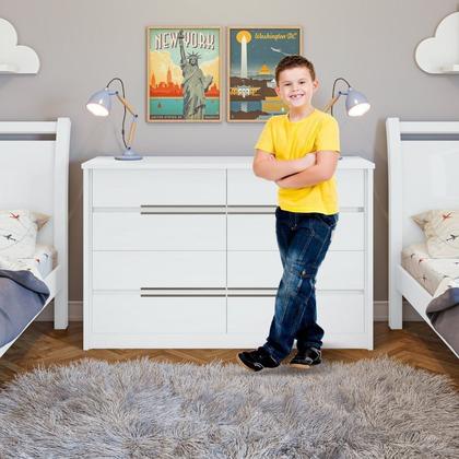 Imagem de Conjunto de Guarda-roupa Casal com Espelho 2 Portas 6 Gavetas Toronto Plus e Cômoda Urban