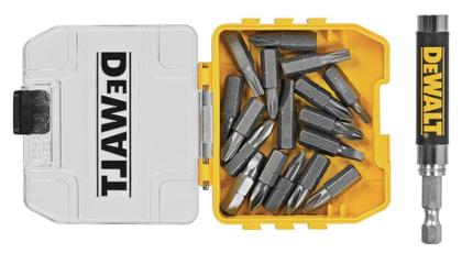 Imagem de Conjunto de Guias de Acionamento DEWALT DWAF2058CS (18 Peças) - Amarelo Compacto